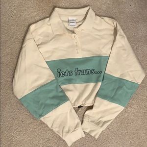 Iets Frans cropped polo sweatshirt